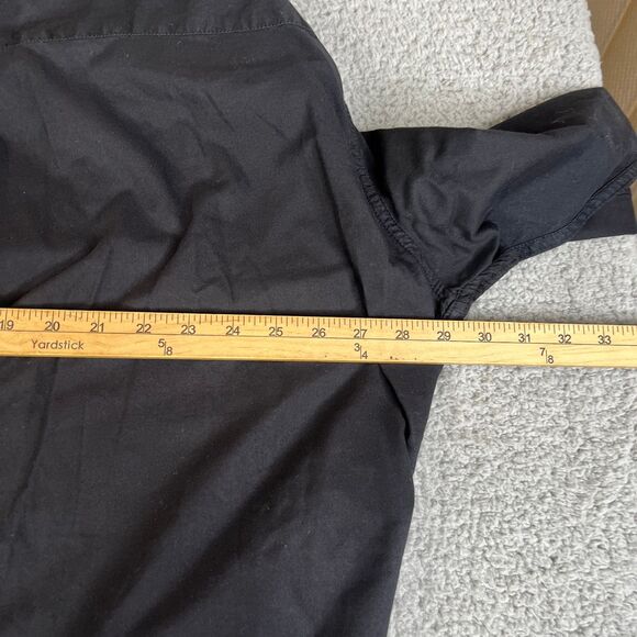 Fresh Produce Shirt Womens 3X Black Oversize Button Down Plus Size 3/4 Sleeve - Picture 8 of 9